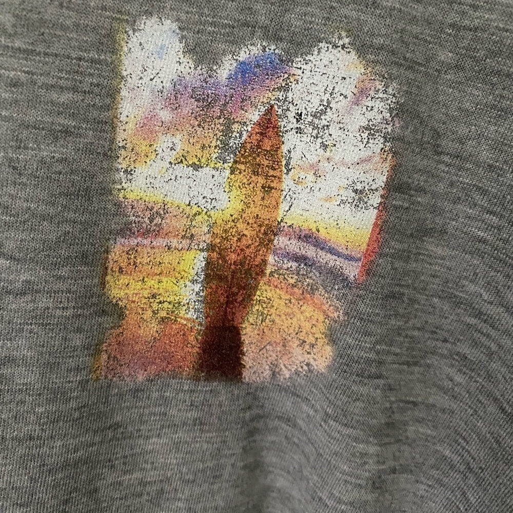 NWT Jessica Simpson Asher Flutter Sleeve Graphic T-Shirt Top Size 1X - Picture 3 of 8